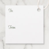 Candy Cane Weihnachtsgeschenke Liebesmarken Geschenkanhänger (Rückseite)