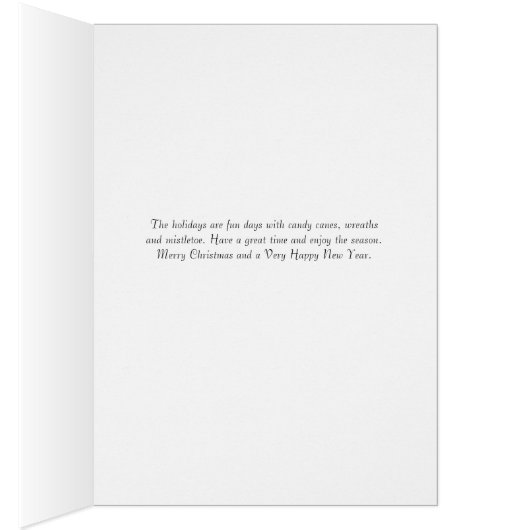 Candy Cane Weihnachtskarte (Innen (Rechts))