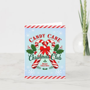 Candy Cane Weihnachtskarte Feiertagskarte