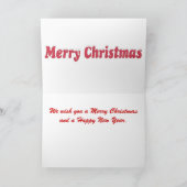 Candy Cane Weihnachtskarte Feiertagskarte (Innenseite)