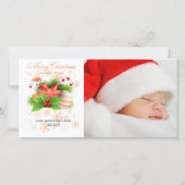 Candy Cane Weihnachtskarte Feiertagskarte (Vorderseite)