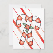 Candy Cane Weihnachtskarten Feiertagskarte (Vorderseite)
