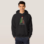 Candy Cane Weihnachtsmannmütze Funny Xmas Tree Mer Hoodie (Vorne ganz)
