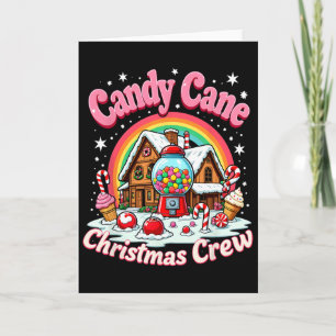 Candy Cane Weihnachtsmannschaft Haus Candy Sicherh Karte