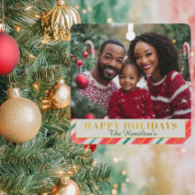 Candy Cane Weihnachtsmarkt Foto Ornament