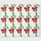 Candy Cane Weihnachtswrapping Paper Geschenkpapier (Flach)
