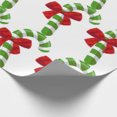 Candy Cane Weihnachtswrapping Paper Geschenkpapier (Ecke)