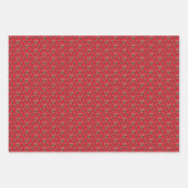 Candy Cane Weihnachtswrapping Paper Sheets Geschenkpapier Set (Vorderseite 2)