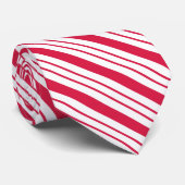 Candy Cane Weihnachtszeit-Krawatte Krawatte (Gerollt)
