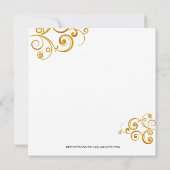 Candy Cane Weihnachtszeit-Party Einladung (Rückseite)