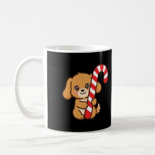 Candy Cane Welpe Weihnachten Kaffeetasse