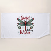 Candy Cane Wings Dragonfly Strandtuch (Vorderseite)