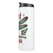 Candy Cane Wings Dragonfly Thermosbecher (Nach rechts gedreht)