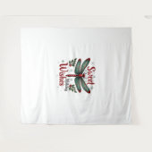 Candy Cane Wings Dragonfly Wandteppich (Vorderseite (Horizontal))