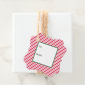 Candy Cane wird von Geschenkanhänger (Beispiel)