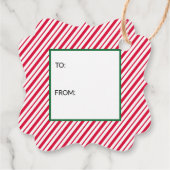 Candy Cane wird von Geschenkanhänger (Rückseite)