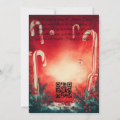 Candy Cane Wonderland mit Kundenzufriedenheit Einladung (Rückseite)