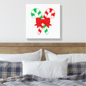 Candy Cane Wrapped Canvas Leinwanddruck (Insitu (Schlafzimmer))