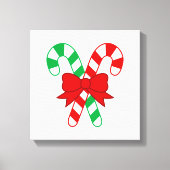 Candy Cane Wrapped Canvas Leinwanddruck (Vorderseite)