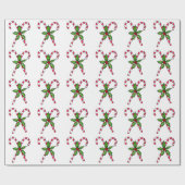 Candy Cane Wrapping Paper Geschenkpapier (Flach)