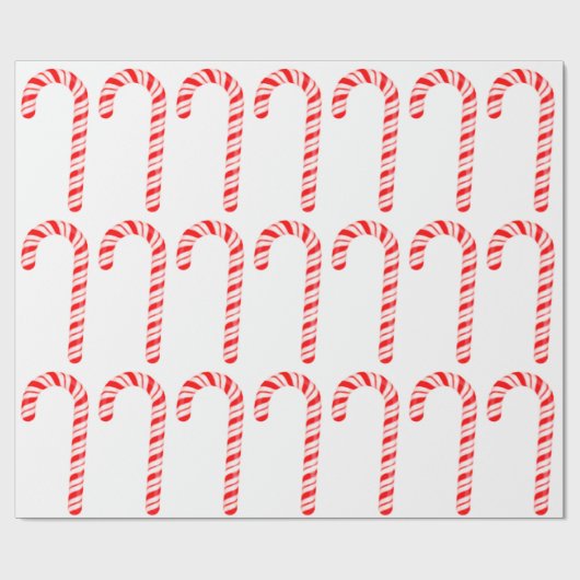 Candy Cane Wrapping Paper Geschenkpapier (Flach)