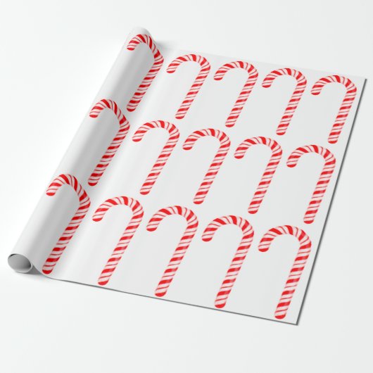 Candy Cane Wrapping Paper Geschenkpapier (Ungerollt)