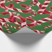 Candy Cane Wrapping Paper Geschenkpapier (Ecke)