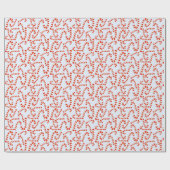 Candy Cane Wrapping Paper Geschenkpapier (Flach)