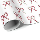 Candy Cane Wrapping Paper Geschenkpapier (Rolleneckpunkt)