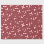 Candy Cane Wrapping Paper Geschenkpapier (Flach)