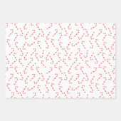 Candy cane wrapping paper geschenkpapier set (Vorderseite)