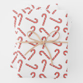 Candy Cane Zeichnungen in rot-grün Geschenkpapier Set (Beispiel)