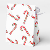 Candy Cane Zeichnungen in rot-grün Geschenkschachtel (Rückseite)