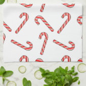 Candy Cane Zeichnungen in rot-grün Geschirrtuch (Gefaltet)
