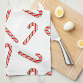 Candy Cane Zeichnungen in rot-grün Geschirrtuch (Viertel Falte)