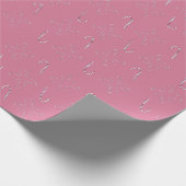 Candy Canes 2026 Pink Geschenkpapier (Ecke)