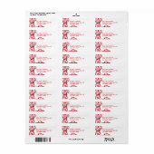 Candy Canes Address Labels (Vorne)