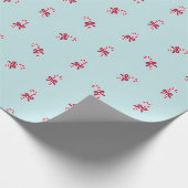 Candy Canes and Bows Geschenkpapier (Ecke)
