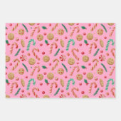 Candy Canes and Cookies Weihnachten Geschenkpapier Set (Vorderseite 2)