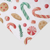 Candy Canes and Cookies Weihnachten Seidenpapier (Detail)