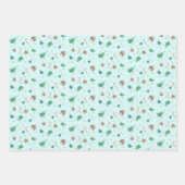 Candy Canes and Gingerbreet House Pattern Geschenkpapier Set (Vorderseite 2)