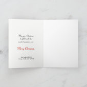 Candy Canes and Vines Weihnachtsgrußkarten Feiertagskarte (Innenseite)