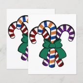 Candy Canes Bouquet - grünes Band (Vorne/Hinten)