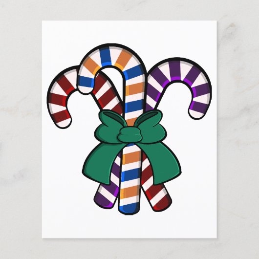 Candy Canes Bouquet - grünes Band (Vorderseite)