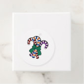 Candy Canes Bouquet - grünes Band Geschenkanhänger (Beispiel)