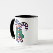 Candy Canes Bouquet - grünes Band Tasse (Vorderseite Links)