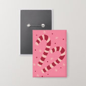 Candy canes button (Vorderseite/Rückseite)