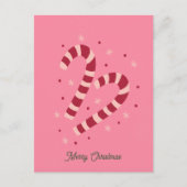 Candy canes Christmas  Postkarte (Vorderseite)