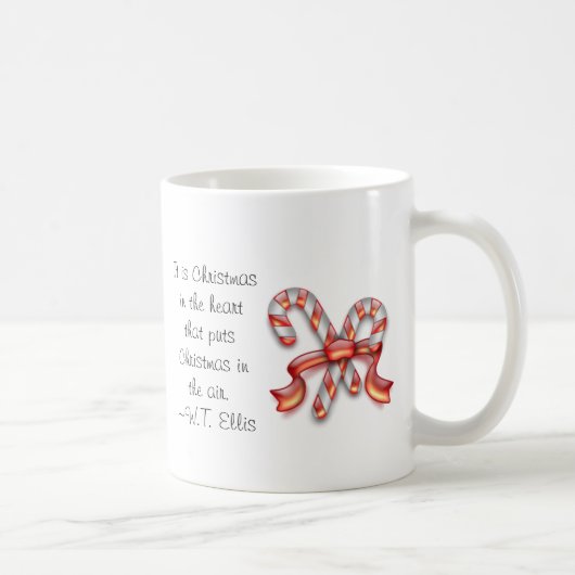 Candy Canes & Christmas Quote Tasse (Rechts)