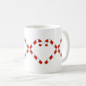 Candy Canes Crossed Kaffeetasse (VorderseiteRechts)
